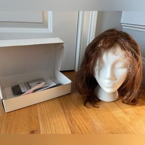 Brown Women's Wig with Natural Texture SET